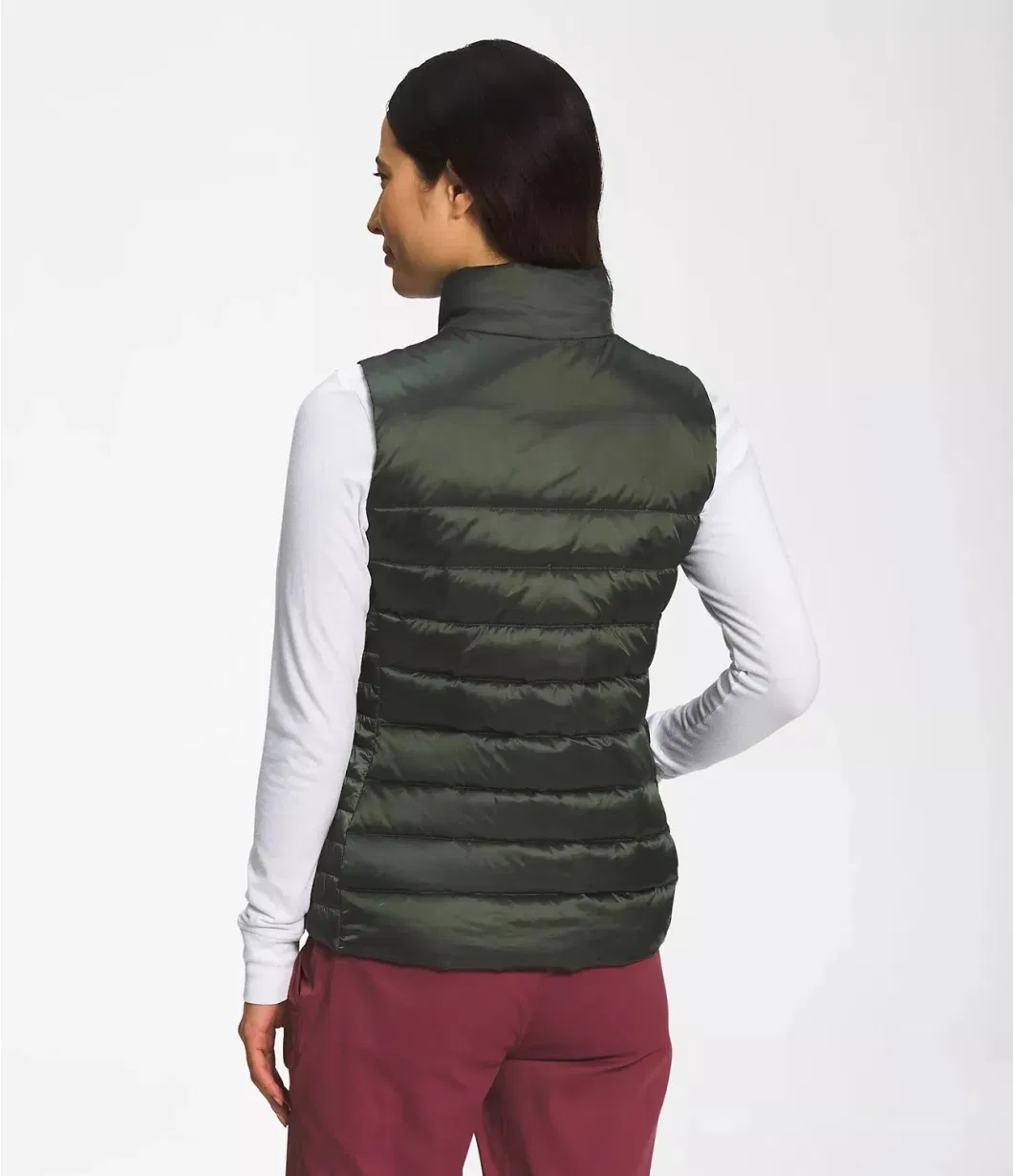 High Quality European Style Women′s Faux Down Lady Sleeveless Puffer Vest Coats Jackets for Ladies