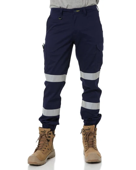 도매 남성 'S 바지 작업 야외 안전 반사 포켓 유니폼 맞춤 하이킹 네이비 블루 전술 화물 바지